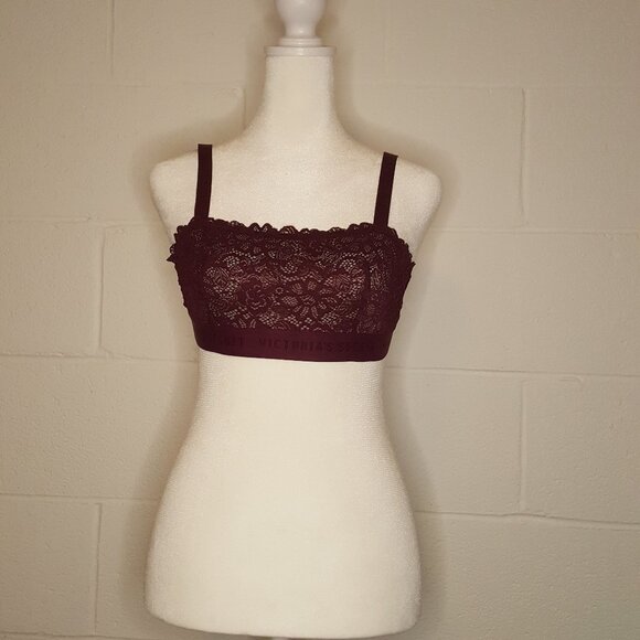 Burgundy Wireless Bra/ Bralette - Picture 1 of 3